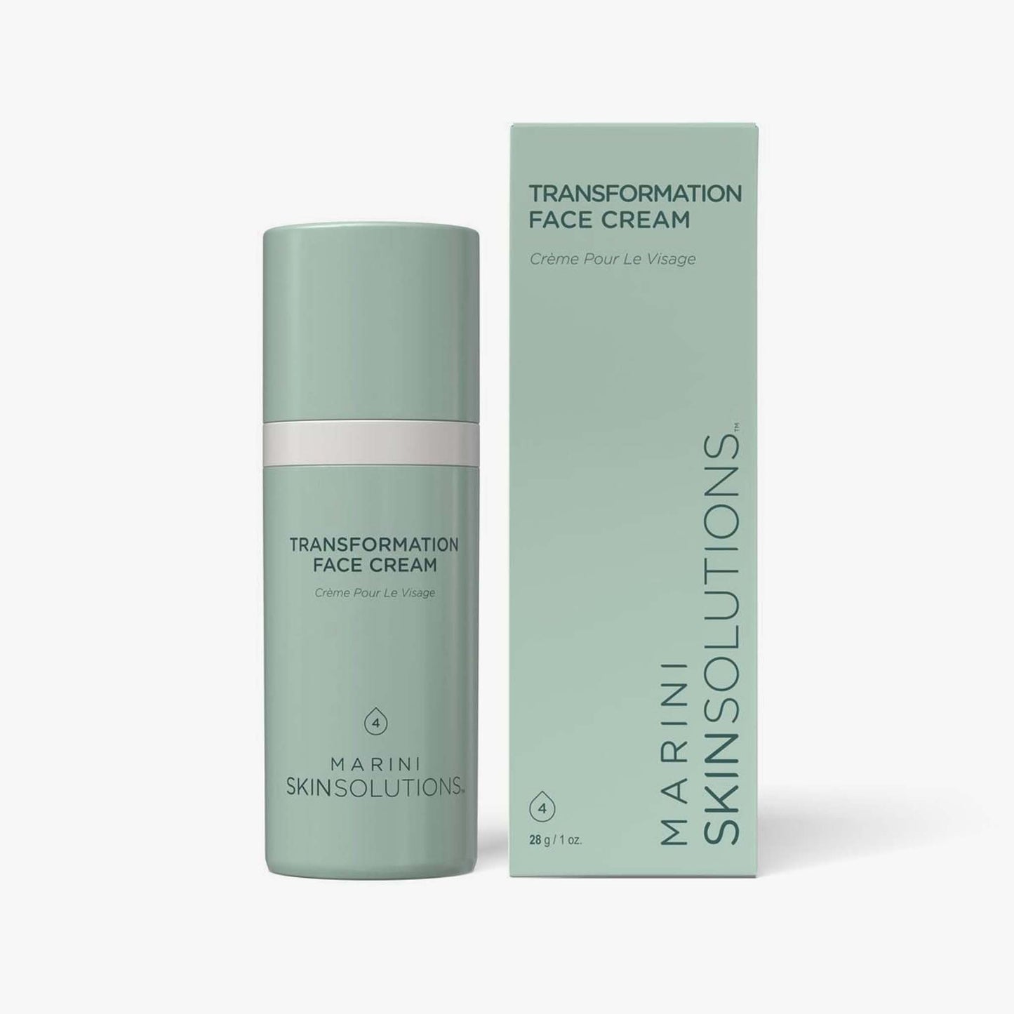 Marini Skinsolutions Transformation Face Cream with packaging on a white background